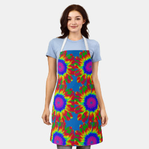TIE DYE HIPPIE BOHO KITCHEN APRON