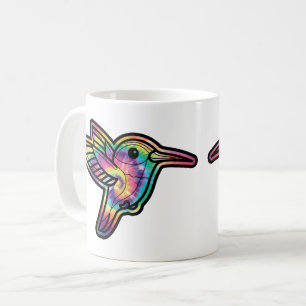 Tie Dye Hummingbird Coffee Mug