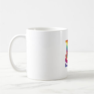 Tie Dye I love science mug