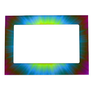 Tie-Dye in Blue Pink Yellow Frame