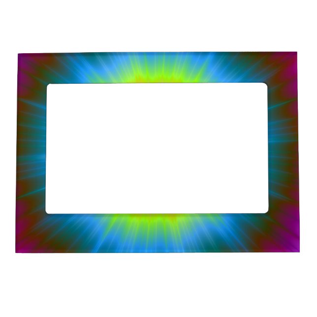 Tie-Dye in Blue Pink Yellow Frame (Front)