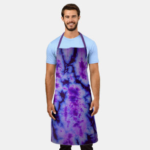 Tie Dye in Shades of Blue and Purple Apron