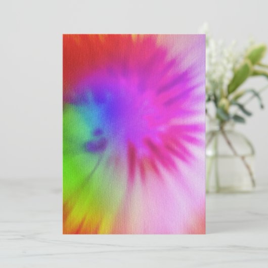 Tie Dye Invitations (Standing Front)