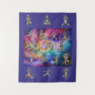 Tie Dye Irish Wolfhound Tapestry