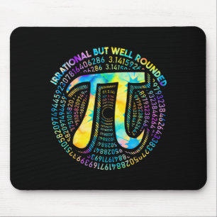 Tie Dye Irrational But Well Round 3.14 Pi Number S Mouse Pad