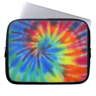 Tie dye laptop case