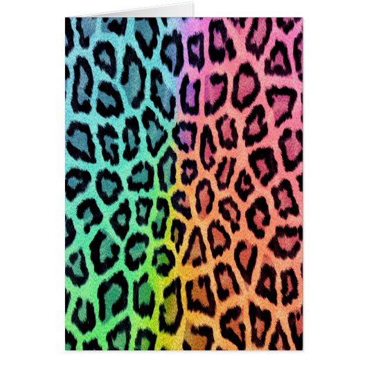 Tie Dye Leopard Print Cards (Front)