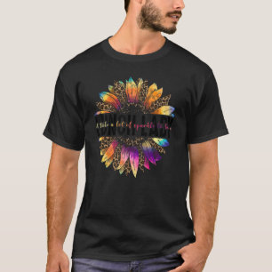 Tie Dye Leopard Sunflower Lunch Lady Back to Schoo T-Shirt
