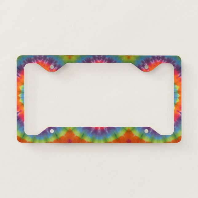 Tie Dye License Plate Frame (Front)
