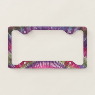 Tie Dye License Plate Frame
