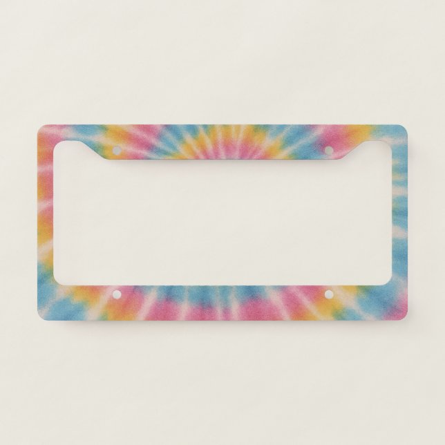 Tie Dye License Plate Frame (Front)