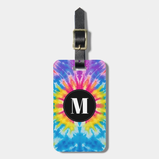 Tie Dye Luggage Tag (Front Vertical)