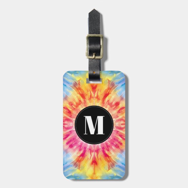 Tie Dye Luggage Tag (Front Vertical)