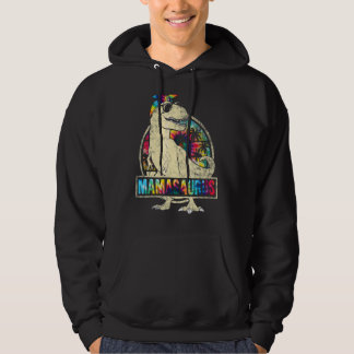 Tie Dye Mamasaurus Dinosaur Rex Mama Mommy Mother' Hoodie