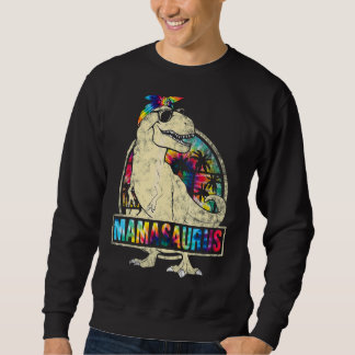 Tie Dye Mamasaurus Dinosaur Rex Mama Mommy Mother' Sweatshirt