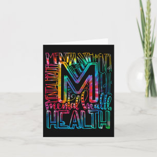 Tie Dye Mental Health Awareness - Mental Health S Card