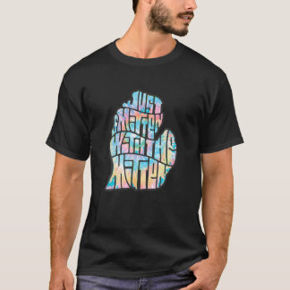Tie Dye Michigan Native Smitten With the Mitten T T-Shirt
