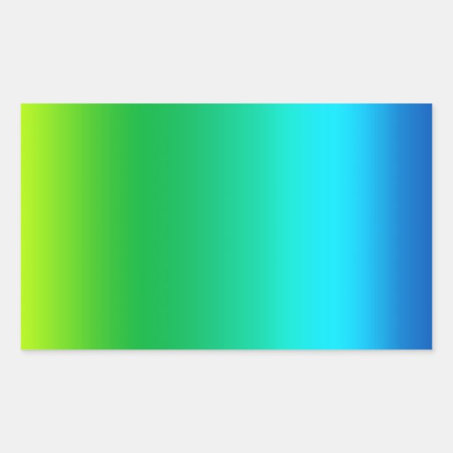 Tie Dye Mid Spectrum Colors Rectangular Sticker (Front)