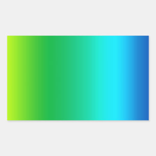 Tie Dye Mid Spectrum Colors Rectangular Sticker