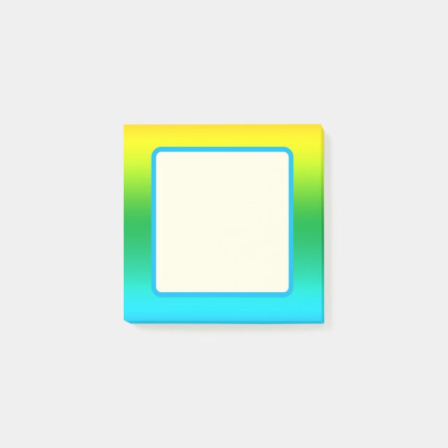 Tie Dye Mid Spectrum Rainbow Colors  Post-it Notes (Front)