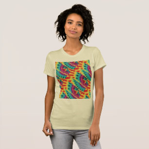 Tie-Dye Mixed Up Yellow Purple Turquoise T-Shirt