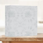 Tie Dye | Modern Minimalist Gray Monogram 3 Ring Binder<br><div class="desc">A simple tie dye pattern with a soft gray neutral color palette. The perfect on trend gift or accessory can easily be customized with your name, initials, monogram, hashtag or slogan! Tie-Dye is making a major comeback right now and is officially the Biggest Trend of the Year! We think tie-dye...</div>