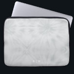 Tie Dye | Modern Minimalist Gray Monogram Laptop Sleeve<br><div class="desc">A simple tie dye pattern with a soft gray neutral color palette. The perfect on trend gift or accessory can easily be customized with your name, initials, monogram, hashtag or slogan! Tie-Dye is making a major comeback right now and is officially the Biggest Trend of the Year! We think tie-dye...</div>