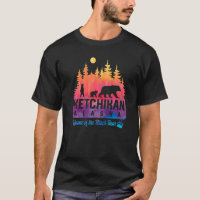 Tie Dye Mother Bear and Cubs Ketchikan Alaska
