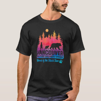 Tie Dye Mother Bear and Cubs Vacation Vancouver T-Shirt