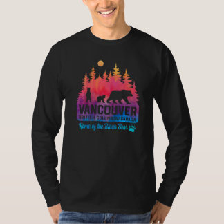 Tie Dye Mother Bear and Cubs Vacation Vancouver T-Shirt