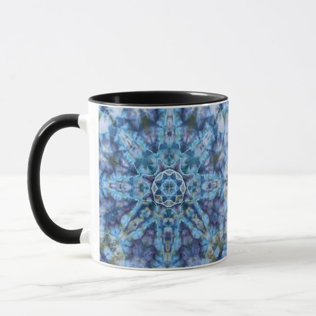 Tie-Dye Mug - Blue Mandala (Left)