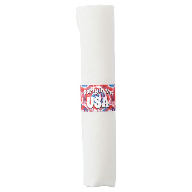 Tie-Dye Napkin Bands (Front)