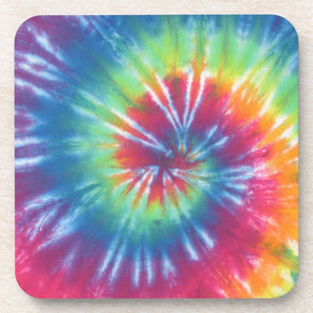 Tie Dye One Beverage Coaster (Front)
