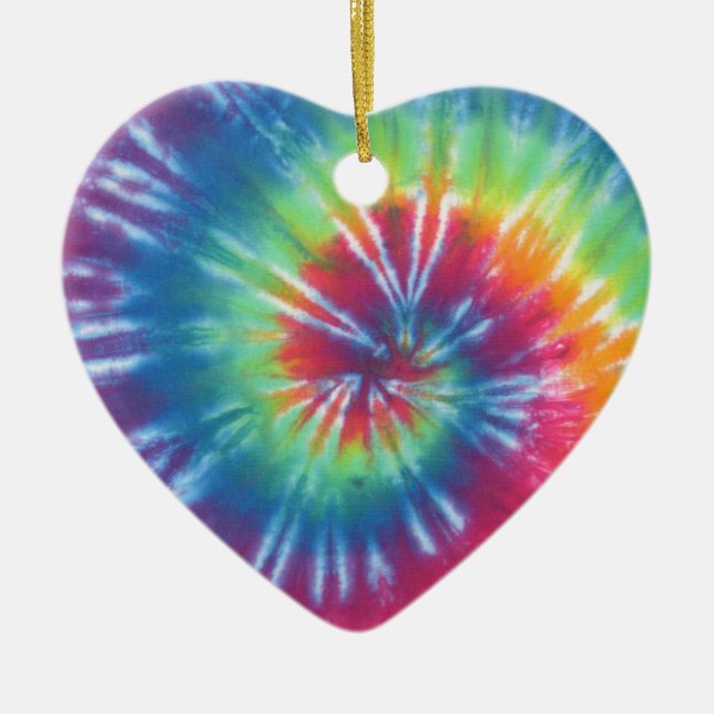 Tie Dye One Ceramic Ornament (Front)
