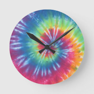 Tie Dye One Round Clock