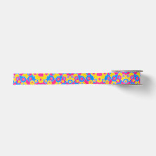 Tie Dye Pansexual Pride Ribbon