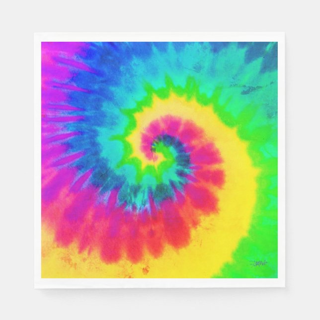 Tie Dye Paper Napkin - HAMbyWG (Front)