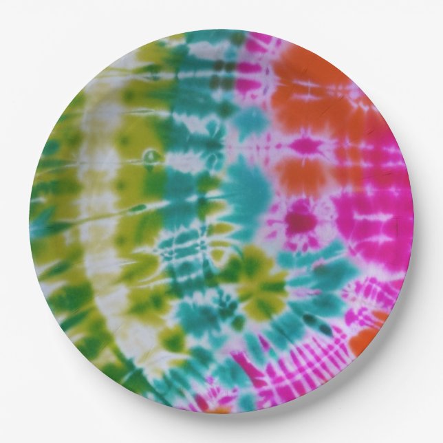 Tie Dye Paper Plates (Front)