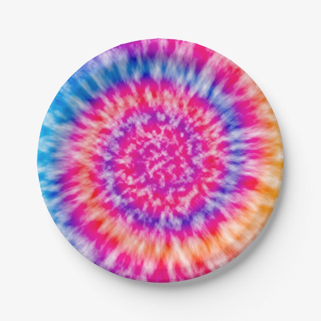 Tie Dye Paper Plates (Front)