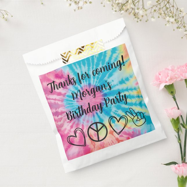 Tie Dye Party Favors Favor Bag (Sealed)