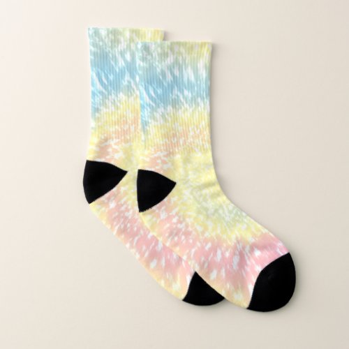 Tie Dye Pastel Hippy Swirl Socks