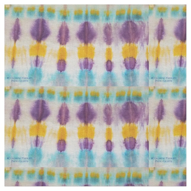 Tie-Dye Patio Lights fabric (Close Up)