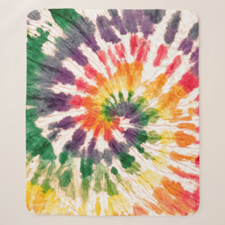 Tie dye pattern. Hand drawn rainbow shibori. Ink t Sherpa Blanket