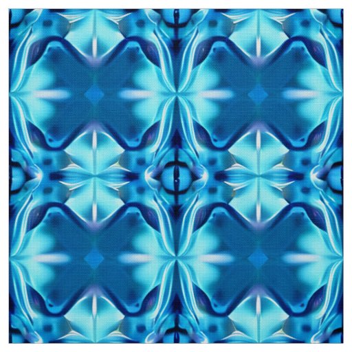 Tie Dye Pattern in Indigo and Ice Blue Fabric