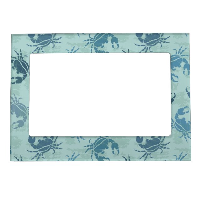 Tie Dye Pattern Of Crabs Magnetic Photo Frame (Front)
