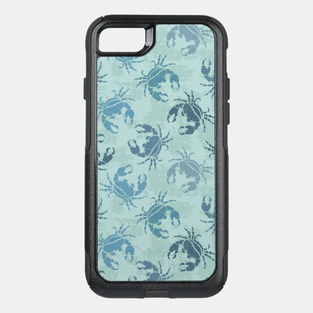 Tie Dye Pattern Of Crabs Otterbox iPhone Case (Back)