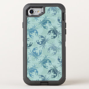 Tie Dye Pattern Of Crabs OtterBox Defender iPhone SE/8/7 Case
