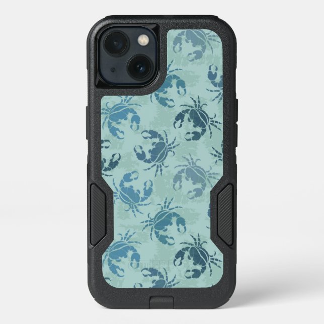 Tie Dye Pattern Of Crabs Otterbox iPhone Case (Back)
