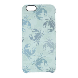 Tie Dye Pattern Of Crabs Clear iPhone 6/6S Case