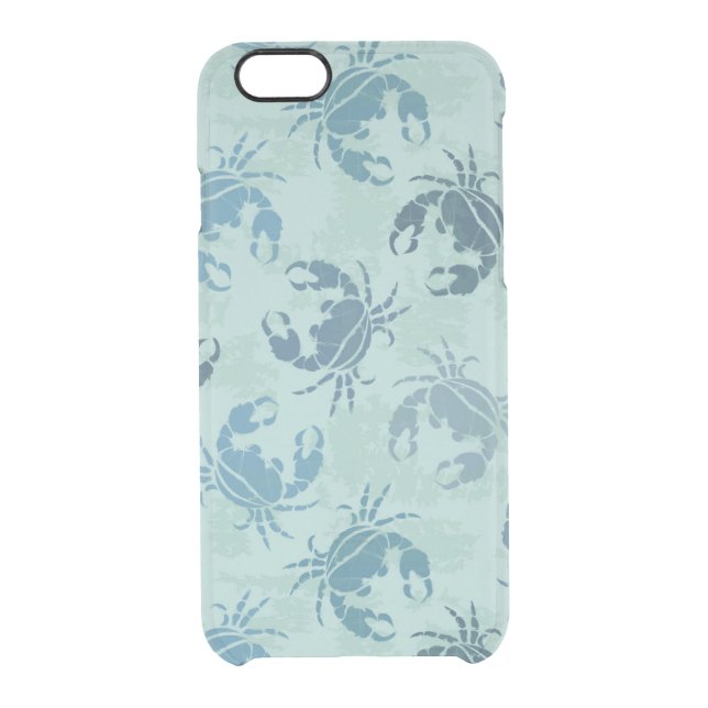 Tie Dye Pattern Of Crabs Uncommon iPhone Case (Back)